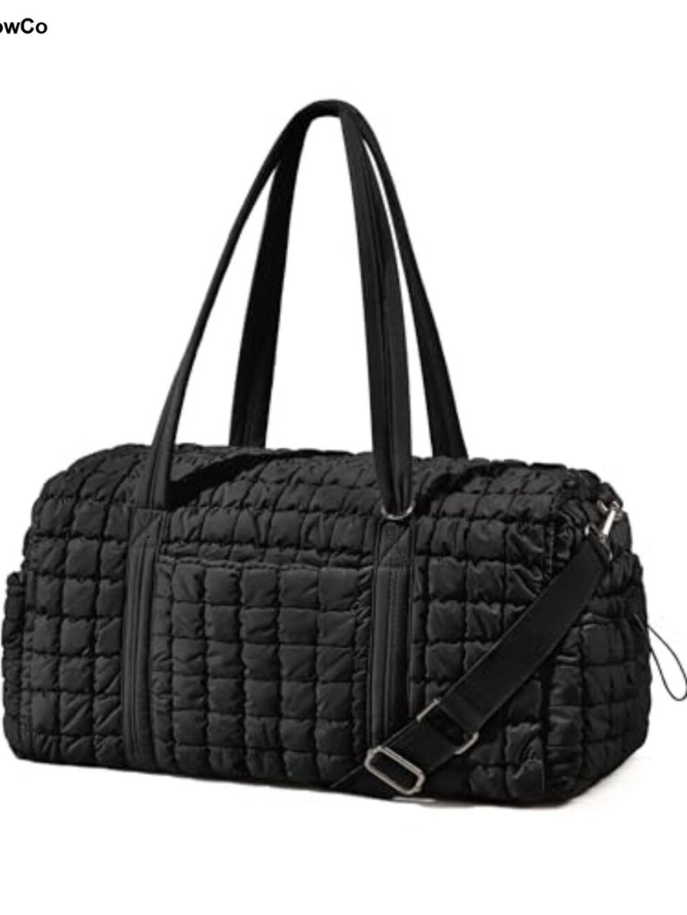 Quilted Travel Duffle Bag Puffer Weekender Overnight Gym Carry-On